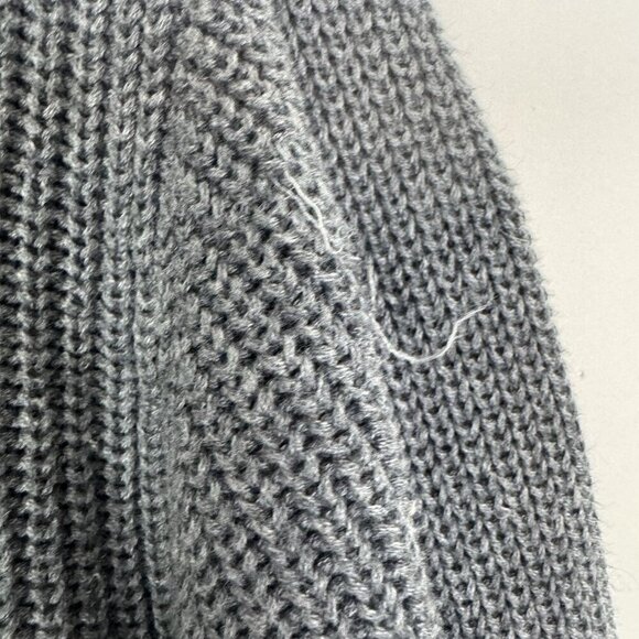 Verve Ami Woman’s Gray Knit Zip Up Cardigan Size 2X Flaws - Picture 2 of 4